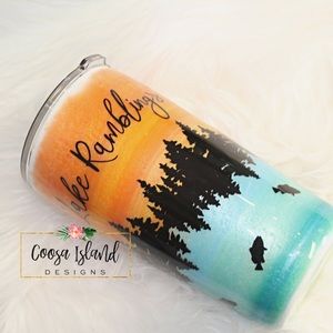 Custom glitter tumblers
